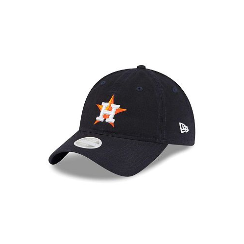New Era Womens Navy Houston Astros Team Logo Core Classic 9TWENTY Adjustable Hat