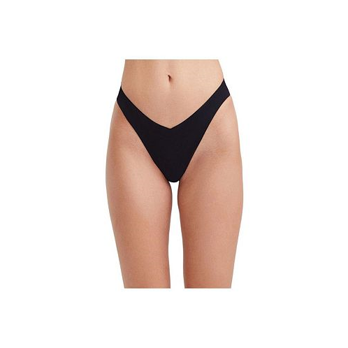 Gottex Womens Solid High Leg V cut bikini swim bottom