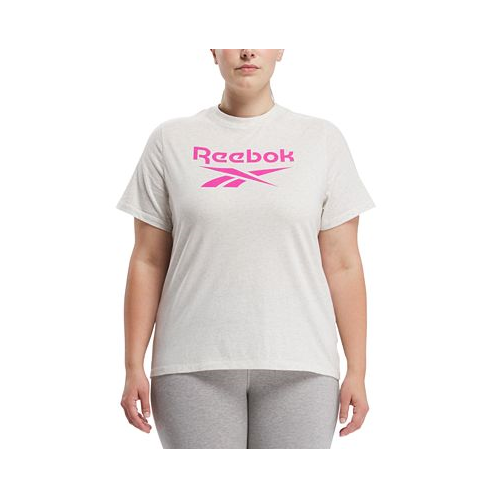 Reebok Plus Size Short Sleeve Logo Graphic T-Shirt