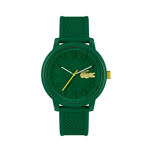Lacoste Unisex L.12.12. Green Silicone Strap Watch 48mm