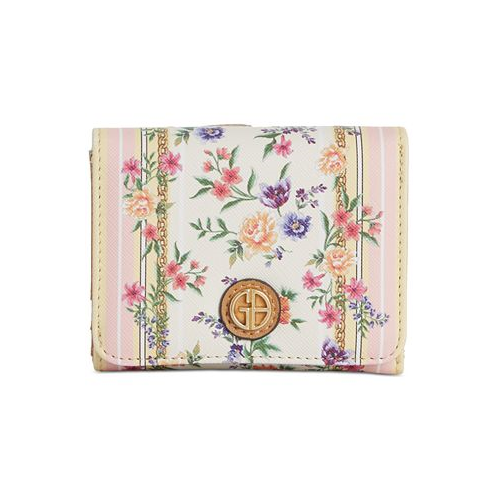 Giani Bernini Pastel Floral Mini Trifold Wallet