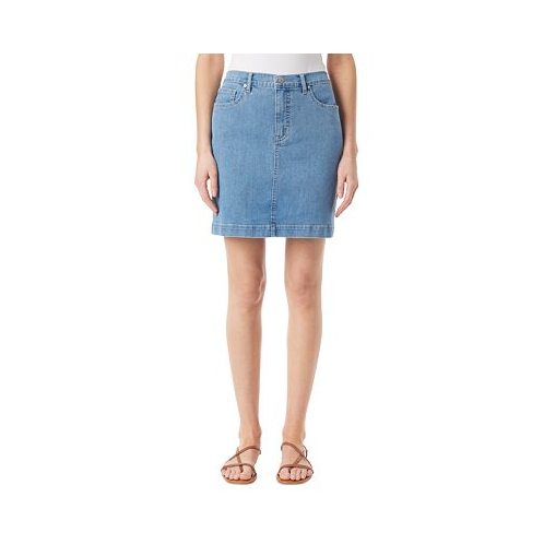 Gloria Vanderbilt Womens Denim Mini Skirt