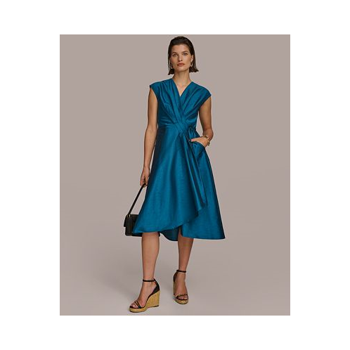 Donna Karan Womens A-Line Wrap Dress