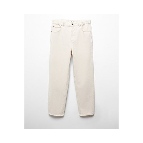 MANGO Mens Relaxed-Fit Cotton Jeans