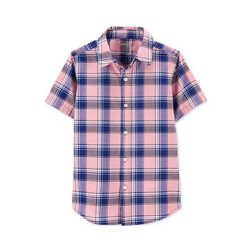 Carters Little Boys and Big Boys Plaid Button Down Shirt