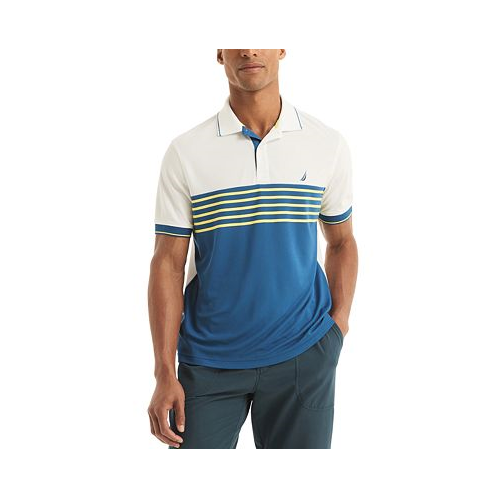 Nautica Mens Classic-Fit Navtech Striped Polo Shirt