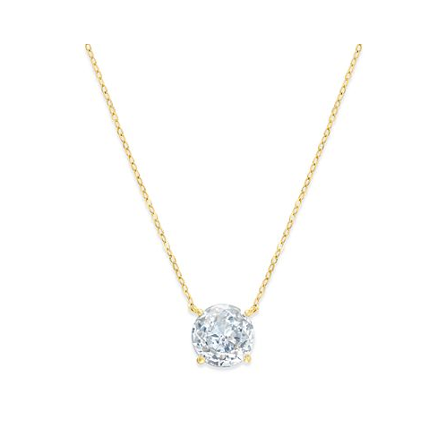 Eliot Danori 18k Gold-Plated Crystal Pendant Necklace
