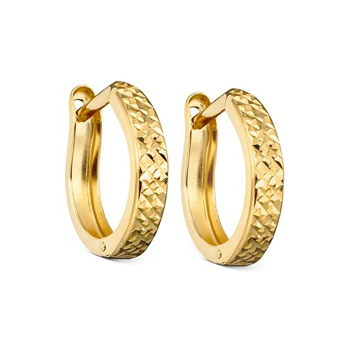 Macys 10k Gold Hoop Earrings