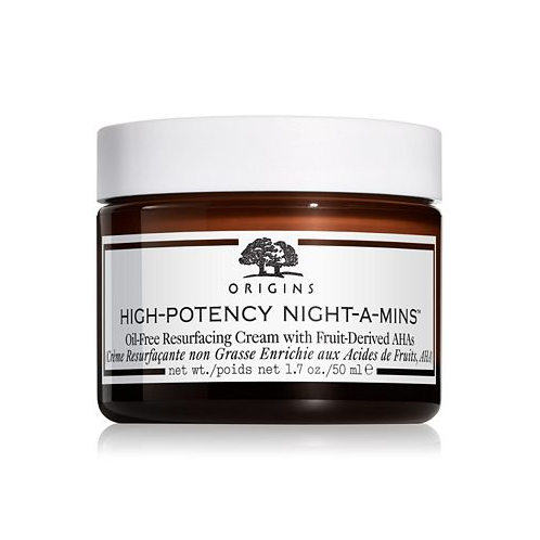 Origins High-Potency Night-A-Mins Resurfacing Oil-Free Cream with Fruit-Derived AHAs 1.7 oz.