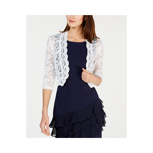 Connected Scalloped Lace Shrug