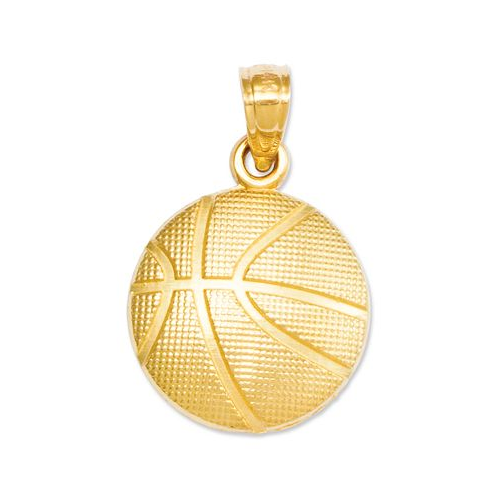 Macys 14k Gold Charm Basketball Charm