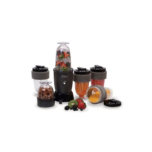 Elite Gourmet Elite Cuisine 17 Piece Personal Drink Blender with 4 x 16 Ounce Travel Cups