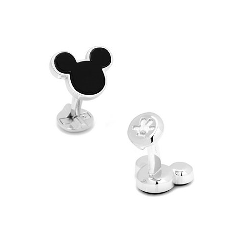 Cufflinks Inc. Sterling and Onyx Mickey Mouse Cufflinks