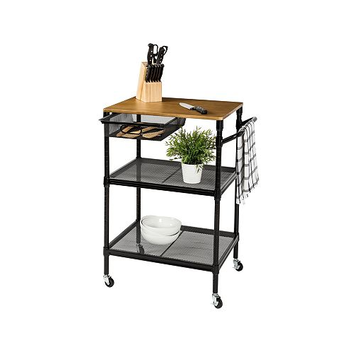Honey Can Do 36 Kitchen Cart with Wheels Storage Drawer and Handle