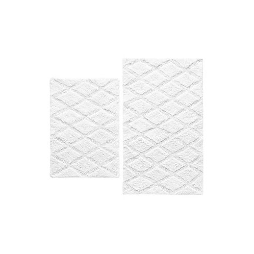 Vera Wang Tufted Diamond Reversible 2-Pc. Bath Rug Set