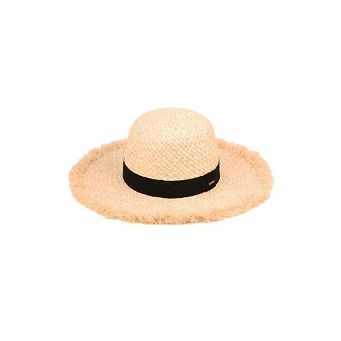 Epoch Hats Company Raffia Straw Raw Edge Floppy Hat