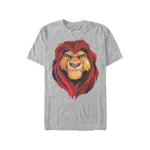 Fifth Sun Disney Mens Lion King Mufasa Geometrics Short Sleeve T-Shirt