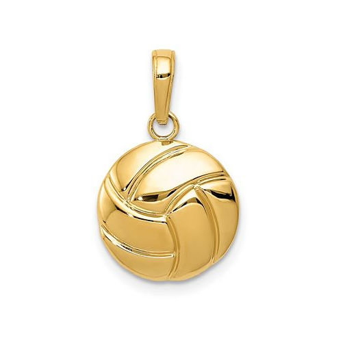 Macys Volleyball Pendant in 14k Yellow Gold