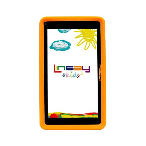 LINSAY New 7 Kids Funny Tablet PC 64GB New Android 13 with Defender Case Dual Camera