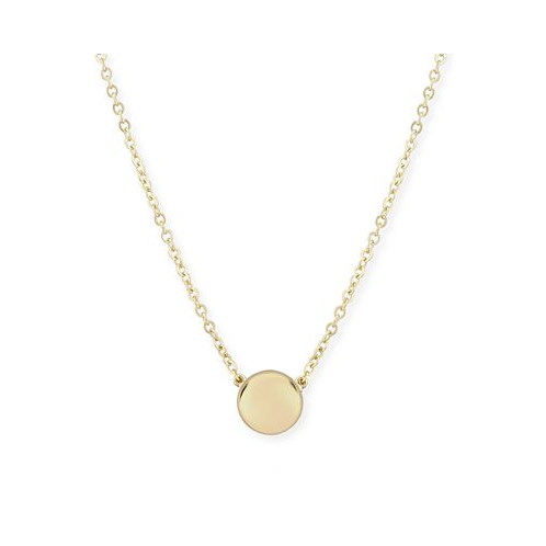 Macys Flat Ball Necklace Set in 14k Gold (7mm)