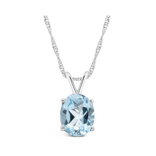 Macys Amethyst (2-1/3 ct. t.w.) Pendant Necklace in Sterling Silver. Also Available in Blue Topaz Citrine and Rose Quartz
