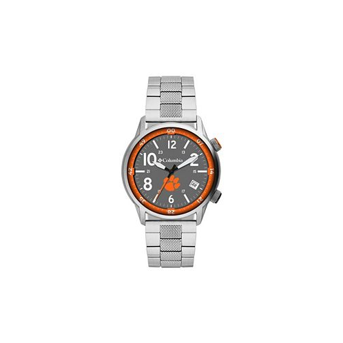 Columbia Mens Outbacker Clemson Stainless Steel Bracelet Watch 45mm