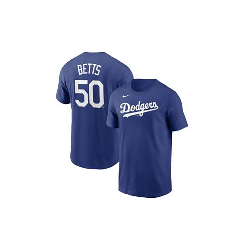 Nike Mens Mookie Betts Royal Los Angeles Dodgers Name and Number T-shirt