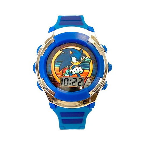 Accutime Kids Sonic Digital Blue Silicone Strap Watch 38mm