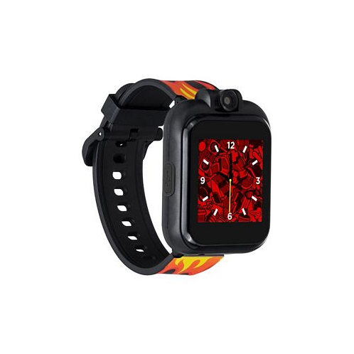 Playzoom Kids 2 Black Racing Flames Tpu Strap Smart Watch 41mm