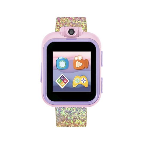 Playzoom Kids 2 Textured Rainbow Glitter Tpu Strap Smart Watch 41mm
