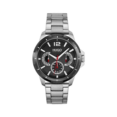 Hugo Boss Mens #SPORT Stainless Steel Bracelet Watch 46mm