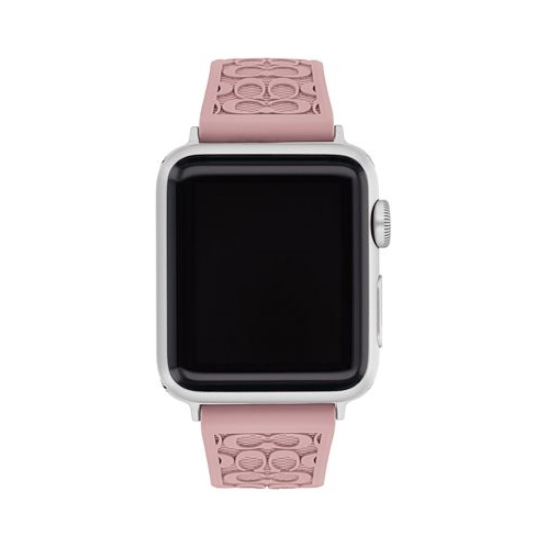 COACH Pink Rubber 38/40/41mm Apple Watch Band