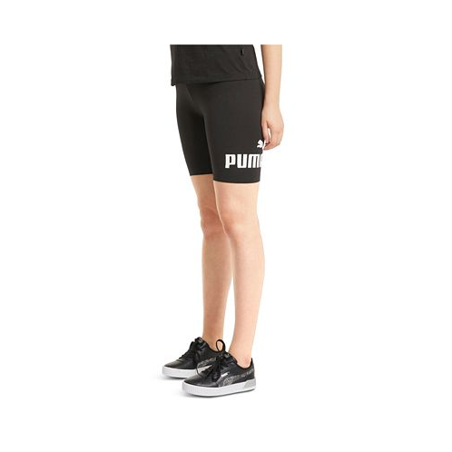 Puma Womens Essential 7 Logo Graphic Bike Shorts