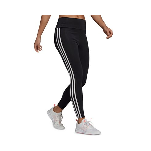 Adidas Womens 3-Stripe High-Waist Full Length Training Leggings