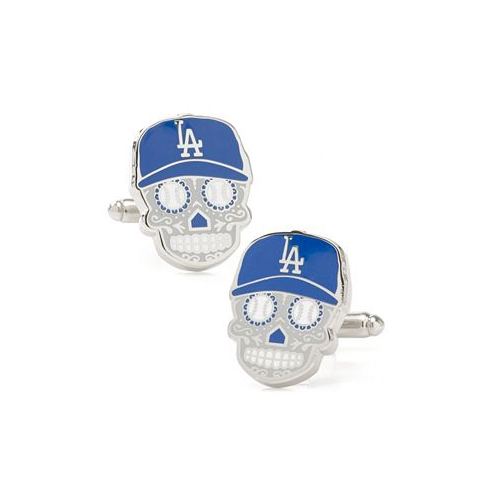 MLB Mens Los Angeles A Dodgers Sugar Skull Cufflinks