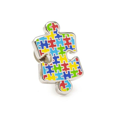 Cufflinks Inc. Mens Autism Awareness Puzzle Lapel Pin