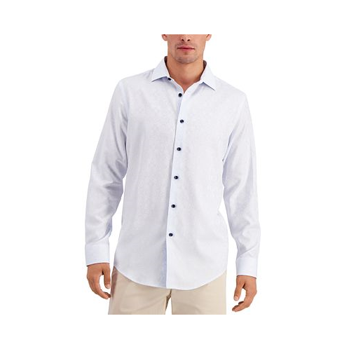 Alfani Mens Regular-Fit Medallion-Print Shirt