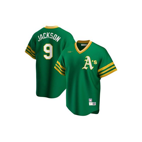 Nike Mens Reggie Jackson Kelly Green Oakland Athletics Road Cooperstown Collection Player Jersey