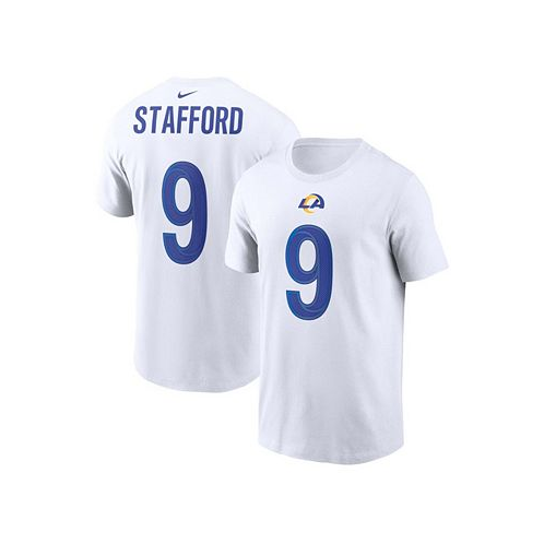 Nike Mens Matthew Stafford White Los Angeles Rams Name and Number T-shirt