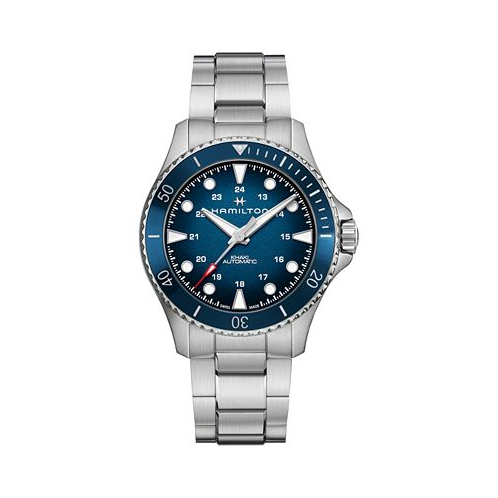 Hamilton Mens Swiss Automatic Khaki Navy Scuba Stainless Steel Bracelet Watch 43mm