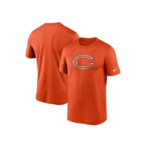Nike Mens Orange Chicago Bears Logo Essential Legend Performance T-shirt