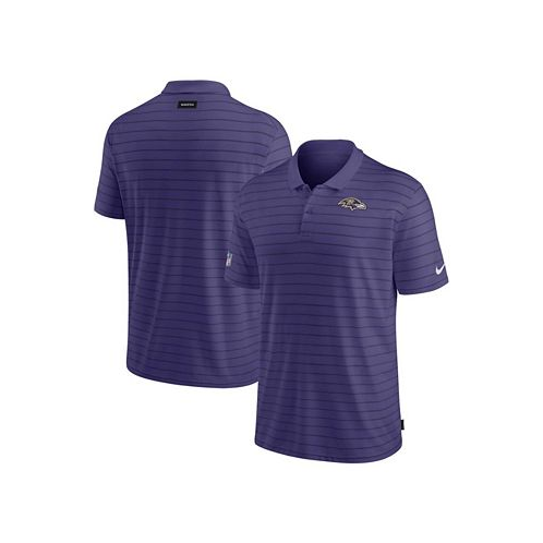Nike Mens Purple Baltimore Ravens Sideline Victory Coaches Performance Polo Shirt