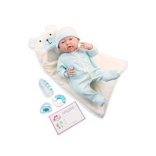 JC TOYS La Newborn Nursery 15.5 Baby Doll Bunting Bear Gift Set 9 Pieces