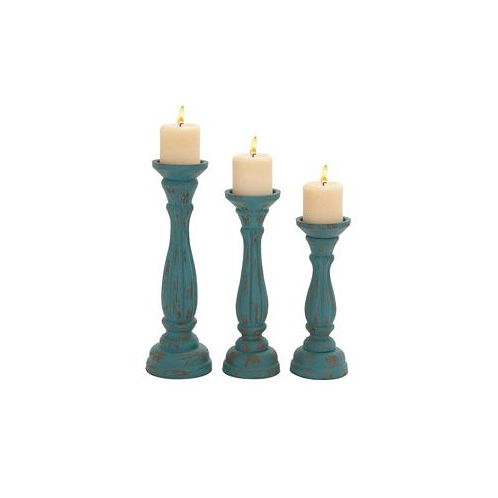 Rosemary Lane Traditional Candle Holders Set of 3
