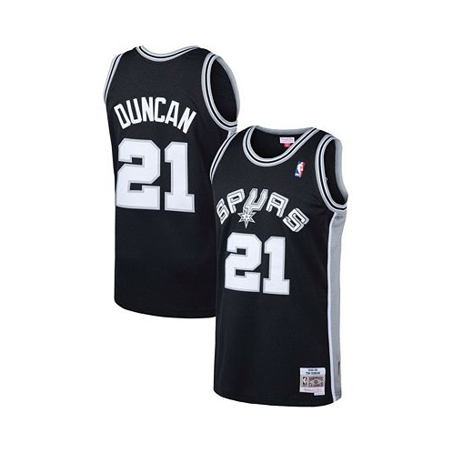 Mitchell & Ness Mens Tim Duncan Black San Antonio Spurs 1998-99 Hardwood Classics Swingman Jersey