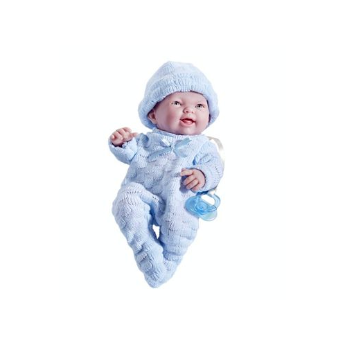 JC TOYS Mini La Newborn 9.5 Real Boy Baby Doll Blue Outfit