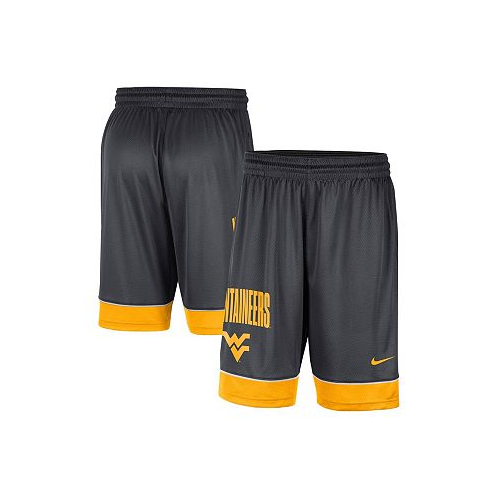 Nike Mens Charcoal Gold West Virginia Mountaineers Fast Break Shorts