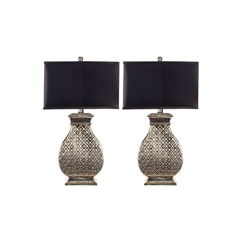 Safavieh Set of 2 Malaga Silver Table Lamps
