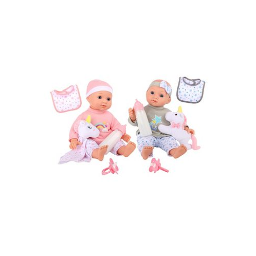 Kid Galaxy Dream Collection 14 Twins Baby Doll Toy Set 10 Piece