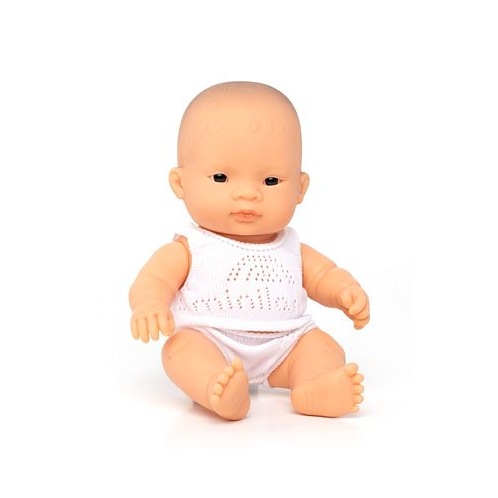 MINILAND 8.75 Newborn Baby Doll Asian Girl Set 3 Piece